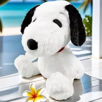 Fluffy Snoopy Plush Perfect as a Birthday Sitting 20cm Toy, Gift, Height (Normal) [Used]