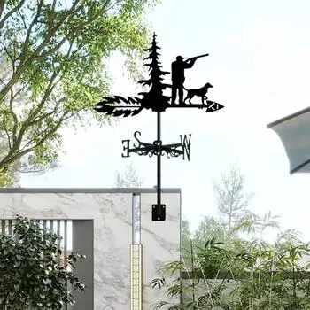 Флюгер для собаки, металлический флюгер для ветра, сарай, ферма, флюгер, наружный измерительный инструмент, направление