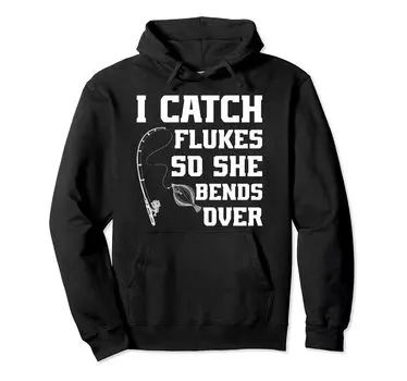 Fluke Fishing Rods Fishing Lures Fluke Fisherman Gear Hoodies Men s