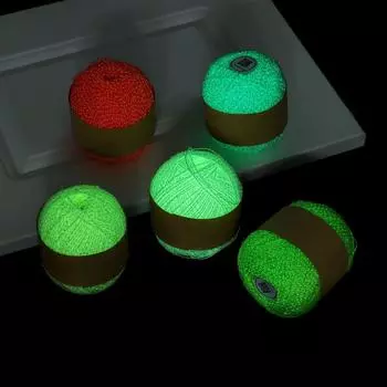 Флуоресцентная швейная шерстяная пряжа ручной вязки, светящаяся в темноте массивная светящаяся пряжа