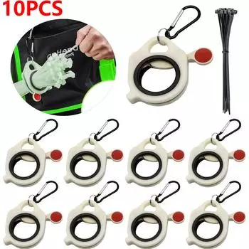 Флуоресцентный органайзер для кабельных стяжек, многоразовый держатель для кабельных стяжек, портативный пластиковый инструмент для хранения кабельных стяжек, органайзер для электрических стяжек