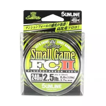 Флюорокарбоновая леска Sunline Small Game FC II 240 м 2,5 фунта 0,128 мм (5330) чистый