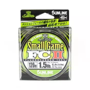Флюорокарбоновая леска Sunline Small Game FC II 120 м 1,5 фунта 0,104 мм (5231) чистый