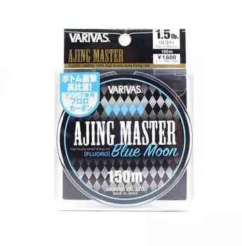 Флюорокарбоновая леска Varivas Ajing Master Blue Moon 150 м 1,5 фунта (0763) очистить синий