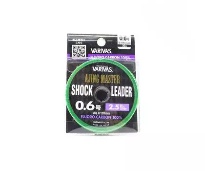 Флюорокарбоновый лесок Varivas Ajing Master Shock Leader, 30 м, 2,5 фунта (5330) чистый