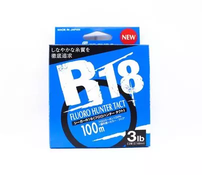 Флюорокарбоновый шнур Seaguar R18 Fluoro Hunter 100 м, 3 фунта, 0,148 мм (3981)