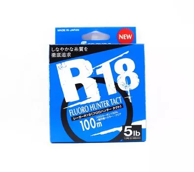 Флюорокарбоновый шнур Seaguar R18 Fluoro Hunter 100 м, 5 фунтов, 0,185 мм (4001)