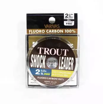 Флюорокарбоновый шок-лидер Varivas для форели, 30 м, 0,5, 2 фунта (2084) чистый