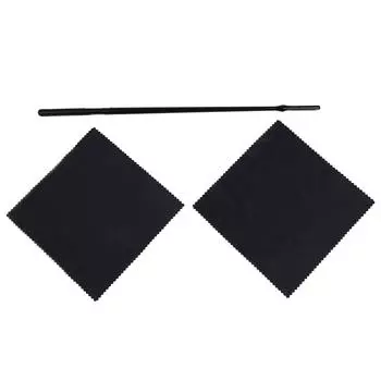 Flute Clean Kit Flute Cleaning Rod with 2Pcs Cleaning Cloths for Woodwind Instruments 1 Flute