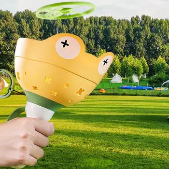 Fly Saucer Launch Toy ,Children Outdoor Activity Game Toy, Summer Interaction жёлтый