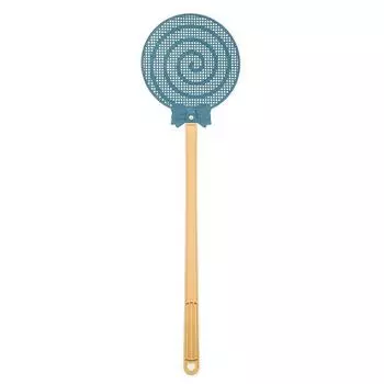 Fly swatter cute household simple cartoon large plastic long handle thick mosquito swatter plastic fly swatter 1pc