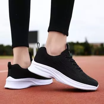 Fly Woven Mesh Shoes Женские дышащие кроссовки для бега повседневного ношения 35 белый