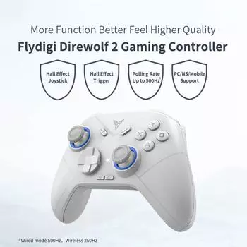 Flydigi Direwolf 2 версия беспроводной геймпад 0 мертвая зона игровой контроллер для NS Switch ПК мобильный телефон Холл линейный триггер