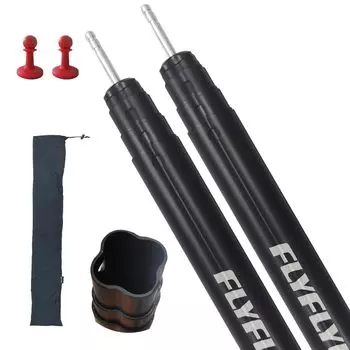 FLYFLYGO тентовый шест 280 см телескопический раздвижной шест основной шест палаточный шест телескопический не требует сборки