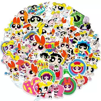 Flying Girls 50 Anime Peripheral Stickers Personalized Decoration