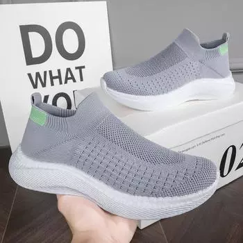 Flying socks shoes men s shoes spring and autumn casual men s and women s models summer breathable one-pedal soft-soled running shoes men s spor 36