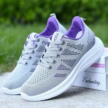 Flying Weaving Women S Sneakers Mesh Breathable Comfortable Trendy Versatile Shoes Women 36