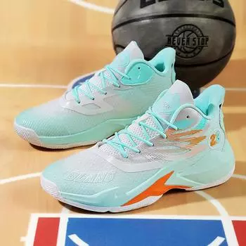 Flying woven mesh breathable basketball shoes men s friction sound student shock absorption actual combat non-slip wear-resistant sports shoes 36