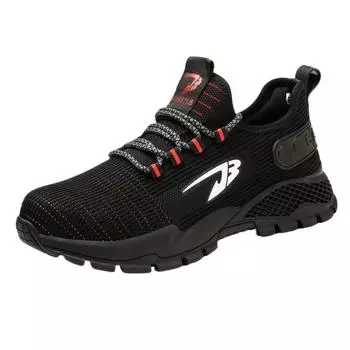 Flying Woven Safety Shoes, Anti-smashing Steel Baotou Labor Insurance Shoes, Construction Site Labor Insurance Shoes 36
