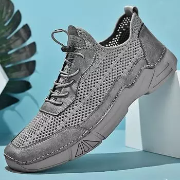 Flying Woven Sneakers Мужская новая летняя обувь с дышащей сеткой 39