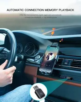 FM-передатчик автомобильный Bluetooth 5.0 приемник громкой связи мини USB Power Car Kit авто беспроводной аудио для автомобильного радио FM Autoradio чёрный