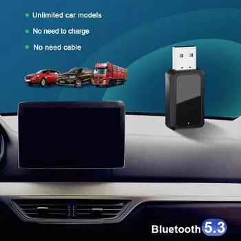 FM-передатчик автомобильный Bluetooth 5.3 приемник громкой связи мини USB Power Car Kit авто беспроводной аудио для автомобильного радио чёрный