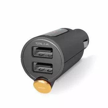 FM-передатчик ELECOM/Bluetooth/С 2 портами USB/2,4 А/С мощными басами/Черный