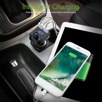 FM Transmitter Car Wireless Bluetooth-compatible MP3 Audio Player Dual USB Radio Modulator Handsfree Call 3.1A 1A USB2.0