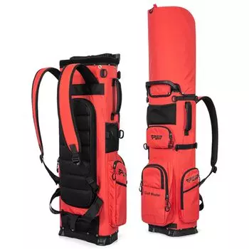 FMAFNLY Golf Caddy Golf 7 Holds 14 Carrying Holders Hood Golf Golf Повреждение клюшки для гольфа для красной сумки, Self-Stand, Divisions, Clubs, Rucksack, Clubs, Приблизительно. 2 кг,