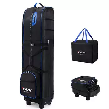 FMAFNLY Сумка для гольфа Чехол для путешествий с гольф-клубами Складной Авиационная сумка для гольфа Дорожная сумка Износостойкий Чехол Черный Синий Колеса Сумка Чехол Устойчивый 9.5 /48