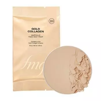 fmgt Gold Collagen Ampoule 2 Way Pact Refill, 203 Натуральный бежевый, 1 шт.