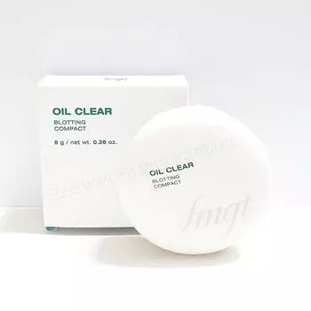 FMGT Oil Clear Oil Paper Pact 1+1 затемняющий корректирующий размытый эффект прозрачный белый цвет управление кожным салом, 1 шт.