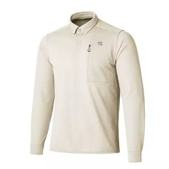 FMM1601 Рубашка из пряжи Ramie Spin Knit XL IVOR [Fine Track] Мужская