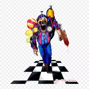 Fnaf Deathrage22 Five Nights At Freddy s Sister Location Five Nights термонаклейки для одежды, футболка, сумка, теплопередающие наклейки, железные нашивки