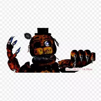 Fnaf Freddy Fan Made Five Nights At Freddy s 4 Fredbear s Family Din термонаклейки для одежды, футболка, сумка, теплопередающие наклейки, железные нашивки