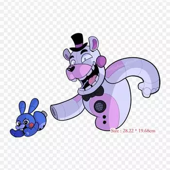 Fnaf Sister Location Funtime Freddy Fanart Five Nights At Freddy s S термонаклейки для одежды, футболка, сумка, теплопередающие наклейки, железные нашивки