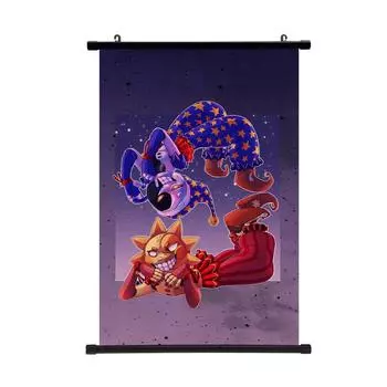 Fnaf Sundrop Moondrop BOSS Poster Wall Scroll Poster Hanging Painting Home Decor Poster Wall 30*45cm