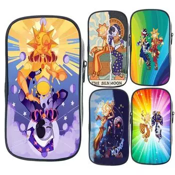 Fnaf Sundrop Moondrop Пенал для девочек и мальчиков Дети Красочные нарушения безопасности Sunrise BOSS Сумка-карандаш Канцелярские принадлежности Kawaii Школьные принадлежности 1