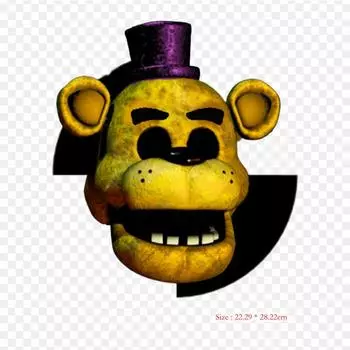 Fnaf Ucn Fredbear Ultimate Custom Night Five Nights At Freddy s 4 термонаклейки для одежды, футболка, сумка, теплопередающие наклейки, железные нашивки