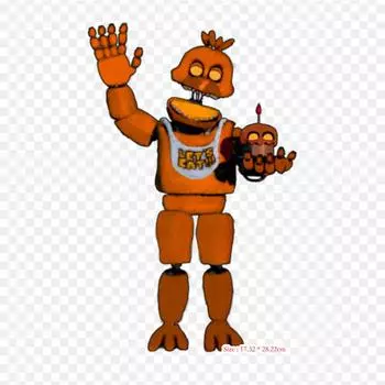 Fnaf Unnightmare Chica Five Nights At Freddy S 2 Ultim термопереносная печать с термопереносом, виниловые нашивки, наклейки для одежды, аппликации «сделай сам», моющиеся нашивки