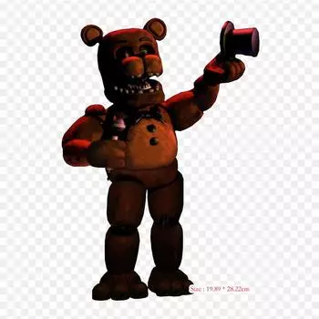 Fnaf Unwithered Freddy Five Nights At Freddy s 2 Freddy Fazbear s Pi, термонаклейки для одежды, футболка, сумка, теплопередающие наклейки, железные нашивки