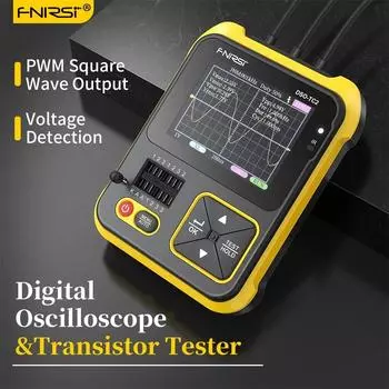 FNIRSI DSO-TC2 Цифровой осциллограф Портативный тестер транзисторов Многофункциональный мультиметр 2-в-1 Диодное напряжение LCR Обнаружение ШИМ-выхода