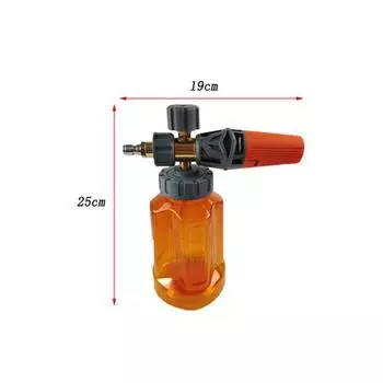 Foam Cannon for Pressure Washer Adjustable Snow Foam Lance with 1/4 Quick Connector and 1L Transparent Bottle Car Foam Blaster оранжевый