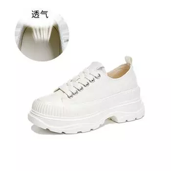 Foam sole canvas shoes 2025 autumn new shoes women s shoes versatile fashion platform shoes casual heightening board shoes women 35
