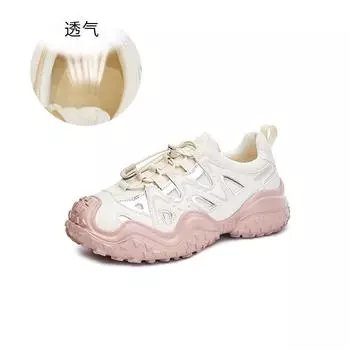 Foam sole dad shoes women s 2025 spring and summer new platform-soled sports shoes casual and lightweight women s shoes versatile shoes children 35