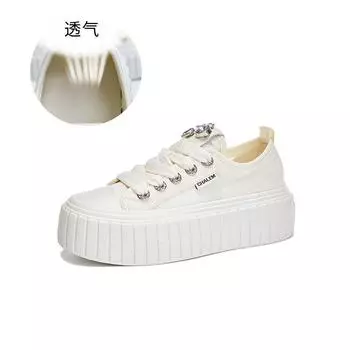 Foam sole white shoes women s 2025 summer new mesh breathable muffin shoes casual versatile board shoes fashion women s shoes 35