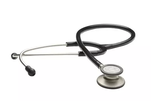 FOCAL FocalTone Expert Lightweight Stethoscope with Suspended Diaphragm for Adults and Black Light, Japanese-Made Double-Sided Pediatrics,