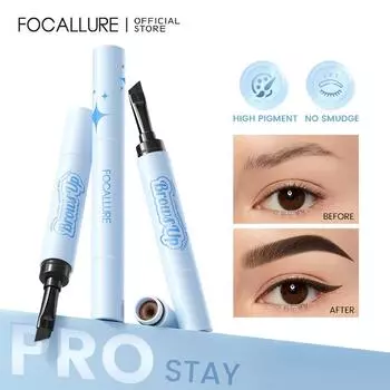 FOCALLURE 3D Eyebrow Gel Cream 2 в 1 Eyeliner Pencil 3 цвета Водостойкая стойкая помада для бровей Enhancers Makeup Cosmetics