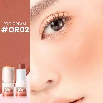 FOCALLURE Стойкая водостойкая губная помада-румяна 3 в 1, матовые румяна, тени для век, губная помада, хайлайтер, 1 шт., 06 или 02
