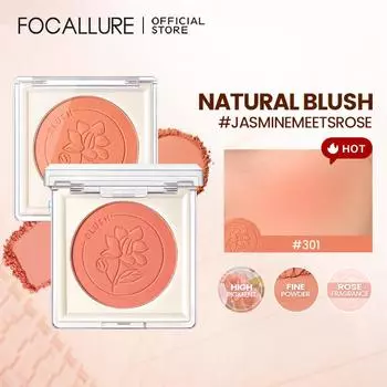 FOCALLURE Румяна для лица Персиковый крем Палитра румян для макияжа Румяна для контура щек Косметика Румяна Крем для макияжа Rouge Tint Blush